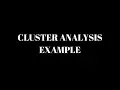 Cluster Analysis Example using IRIS Data Unsupervised Machine Learning