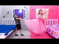 Download Lagu Pink vs Black Challenge for friends by Vlad and Niki