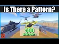 Does Heli Have a Pattern I spawned 500 Attack Helicopters in Rust to Find Out