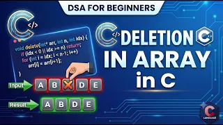 Array Deletion in Data Structures Complete Tutorial DSA for Beginners