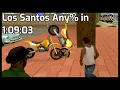 Lagu GTA:SA Los Santos Any% Speedrun in 1:09:03