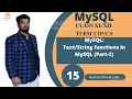 TEXT OR STRING FUNCTIONS IN MYSQL PART 2 DATABASE