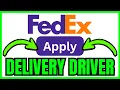 How To APPLY For FedEx Delivery Driver QUICK EASY 2026