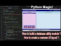 Building reusable Modular ERP Forms in Python Tkinter UI SQLite Utilities