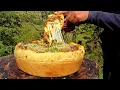 Download Lagu Deep Dish Pizza Cooked in the Forest - ULTIMATE Cheese Pull