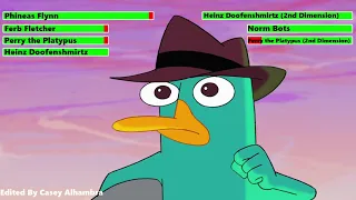 phineas and ferb the movie across the 2nd dimension 2011 platyborg escape with healthbars