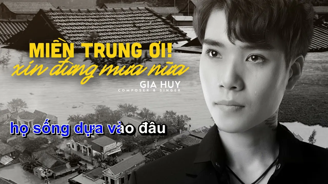 KARAOKE | MIỀN TRUNG ƠI XIN ĐỪNG MƯA NỮA - GIA HUY | Beat Gốc | Tone Nam