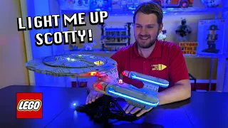 The Ultimate Upgrade! LEGO USS Enterprise with Light My Bricks