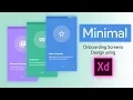 Designing SImple Onboarding Screens - Adobe XD