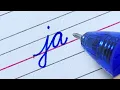 Cursive writing for beginners Lesson 13 Connecting letters j a to z Cursive handwriting practice