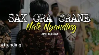 Lirik Lagu Nate Nyanding - DHE BAZ