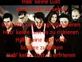 Rammstein Keine Lust (Lyrics)