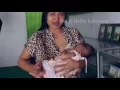The correct way to breastfeed a cute baby
