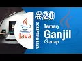 Java 20 - Ganjil Genap dengan Operator Ternary pada Java