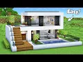 Download Lagu Minecraft: How to Build a Small Modern House Tutorial (Easy) #79 - Interior in Description!