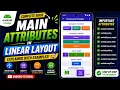 Android Tutorial Attributes in Linear Layout