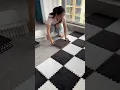 Carpet Squares Puzzle Mat - Plush Interlocking Carpet Tiles Mat Squares