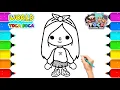 Toca Boca Coloring pages Toca Life World Learn Colors for kids and toddlers