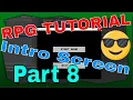 Pygame RPG Tutorial part 8 Python 2022 Intro Menu buttons and background image