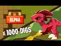 I DID 1000 DIGS TO FIND AN ALPHA CHEST GUIDE TIPS Animal Jam
