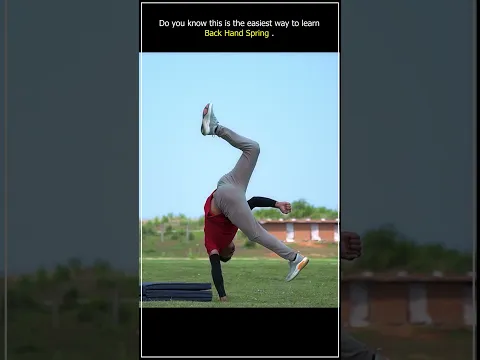Easiest way to learn Backhandspring | #stunt #flip #tricking #ravindrasrana #parkour