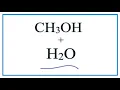 CH3OH H2O Methanol Water