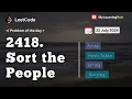 2418 Sort the People using Java 22 July 2024 Hash Table Array Sorting String Practice