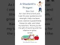 A Students Prayer for the School Year