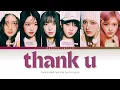 Lagu IVE “Thank U” color coded lyrics terjemahan Indonesia