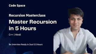 Recursion Masterclass Full 5 5 Hour DSA Course Beginner to Advanced Backtracking Problems