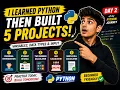 I Learned Python Variables Input Then Built 5 Projects