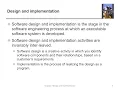 Ch7 Design and Implemtation 1 - Design and Implementation Stage