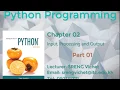 Chapter 02 Input Processing and Output Part 01