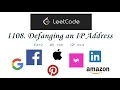 LeetCode 1108 Defanging an IP Address - Interview Prep Ep 16