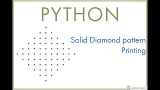 Python Solid Diamond Pattern Printing 7 Tamil