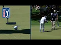 Unique ruling as Tom Kim s ball moves before putt