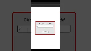 How to Check a Number is Odd or Even Using JavaScript
