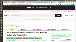 react-native-webview integration with react-native