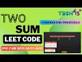 Two Sum - LeetCode 1 Visual Explanation Python Find pair with given sum