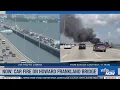 Car fire snarls traffic on the Howard Frankland Bridge