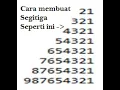 Membuat Segitiga rata kanan menggunakan For Bahasa Pemrograman Java