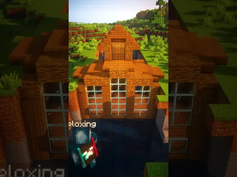 Minecraft Easy Bridge House 🏠🌳 #shorts #minecraft #minecraftbuilding