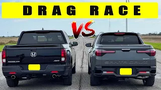 Download 2022 Hyundai Santa Cruz vs 2021 Honda Ridgeline, midsize truck battle! Drag and roll race. MP3