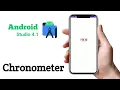 Tutorial Chronometer in Android Studio 4 1