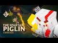 The Spartan Piglin Ambessa God of War x Minecraft RuneForge LoL Custom Skins