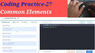 Coding Practice-27 Common Elements NxtWave ccbp