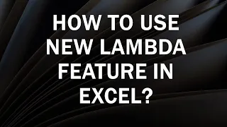 Excel Lambda Function How to create custom function using Lambda Excel