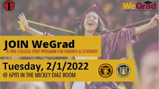 Tolleson UH Intro Message to the WeGrad Program 2022