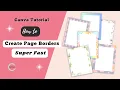 Canva Hack to Create a Page Border Fast