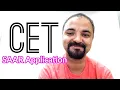 CET CAP Round SAAR Application